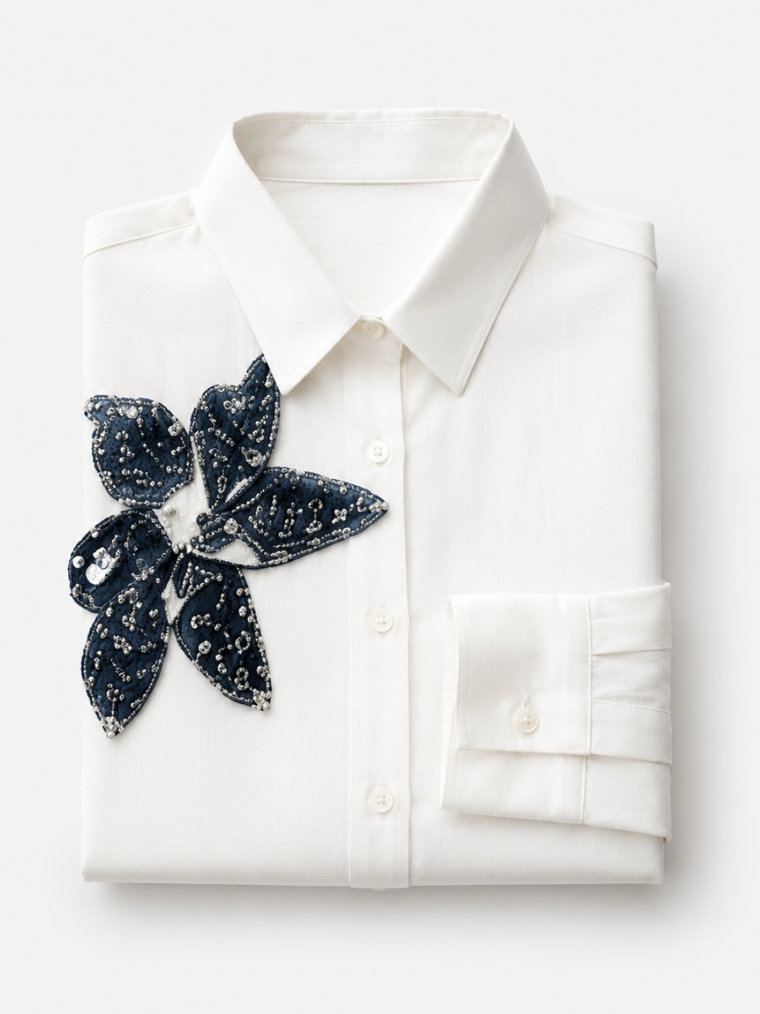 Blue Pearl Flower Shirt