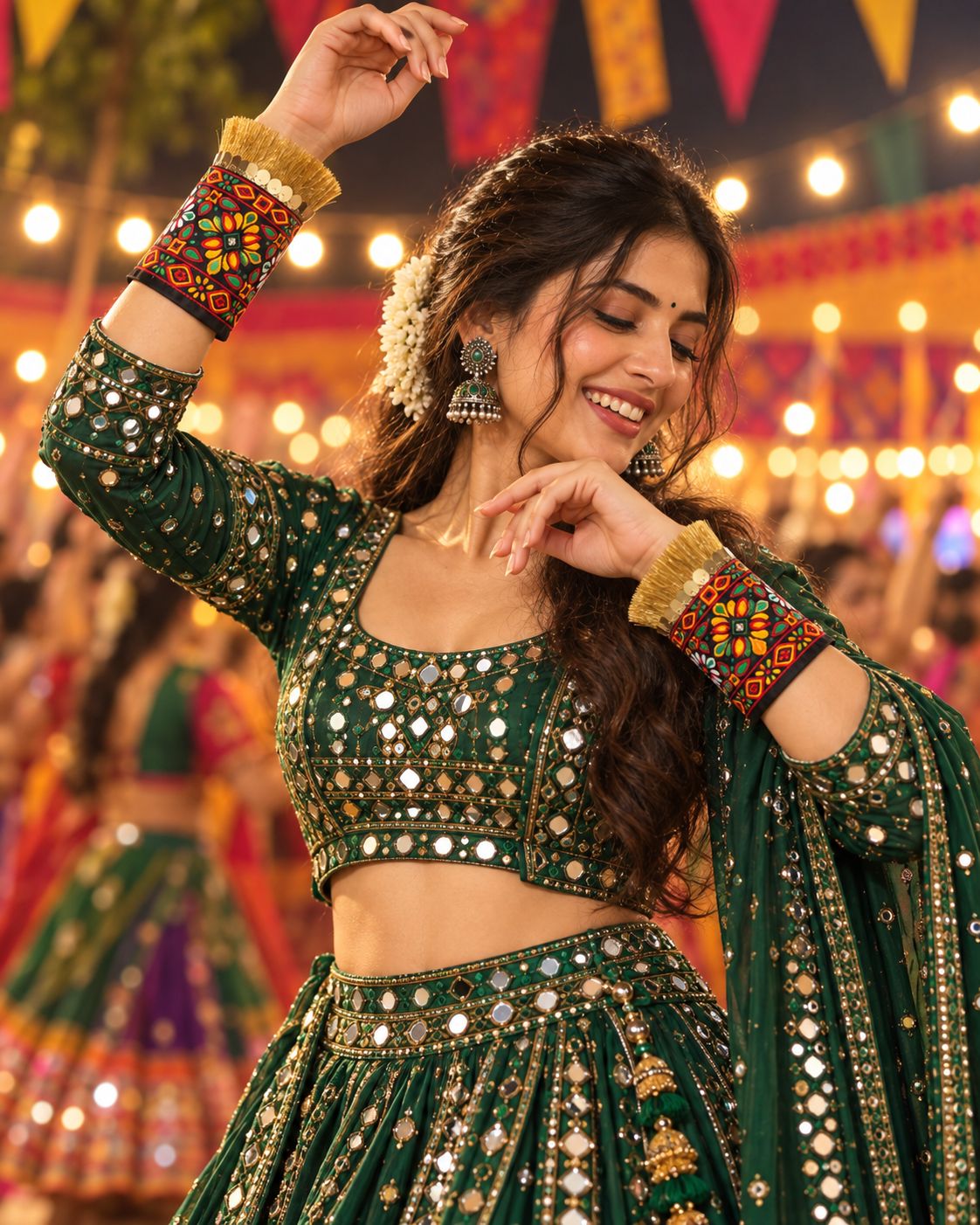 Rangrez Multicolour Festive Detachable Cuffs