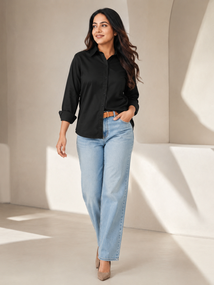 Solid Black Shirt