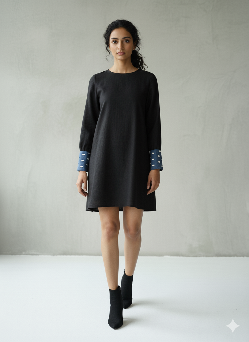 Rhinestone Denim Cuffs