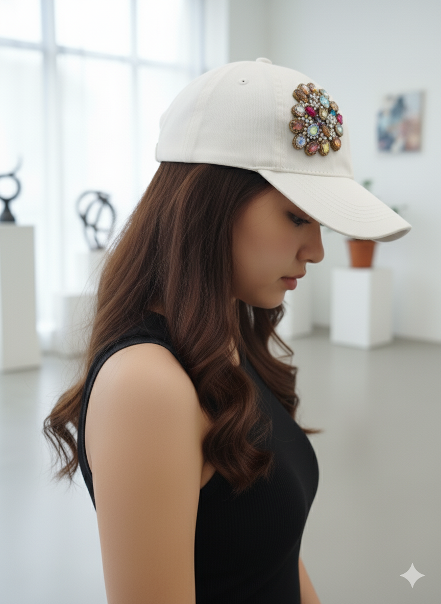 Embellished Cap