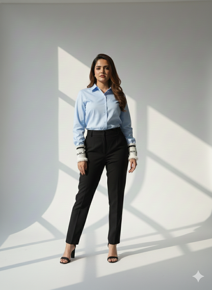 White Furr Lace Cuffs