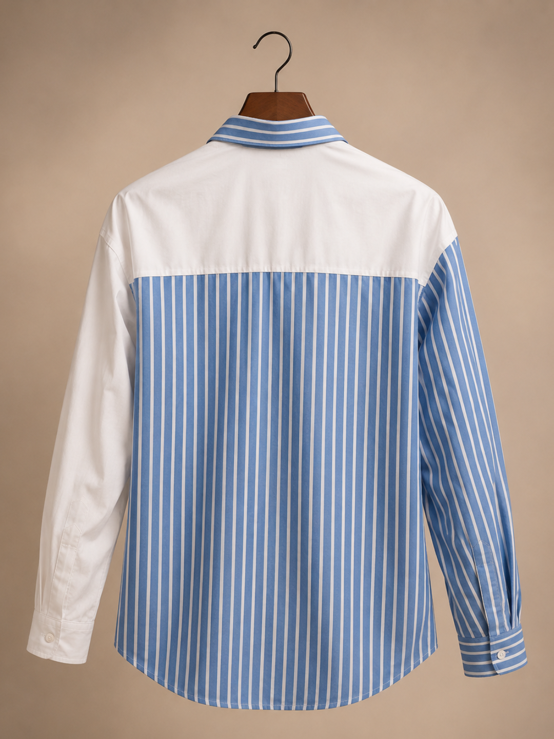 Half Striped & Half White