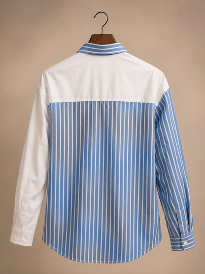 Half Striped & Half White