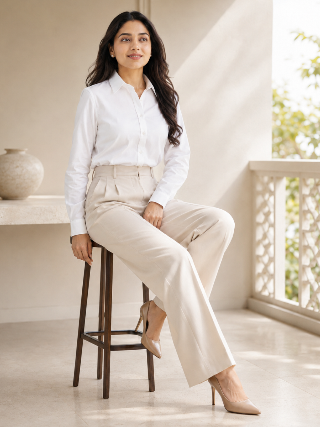 Solid White Shirt