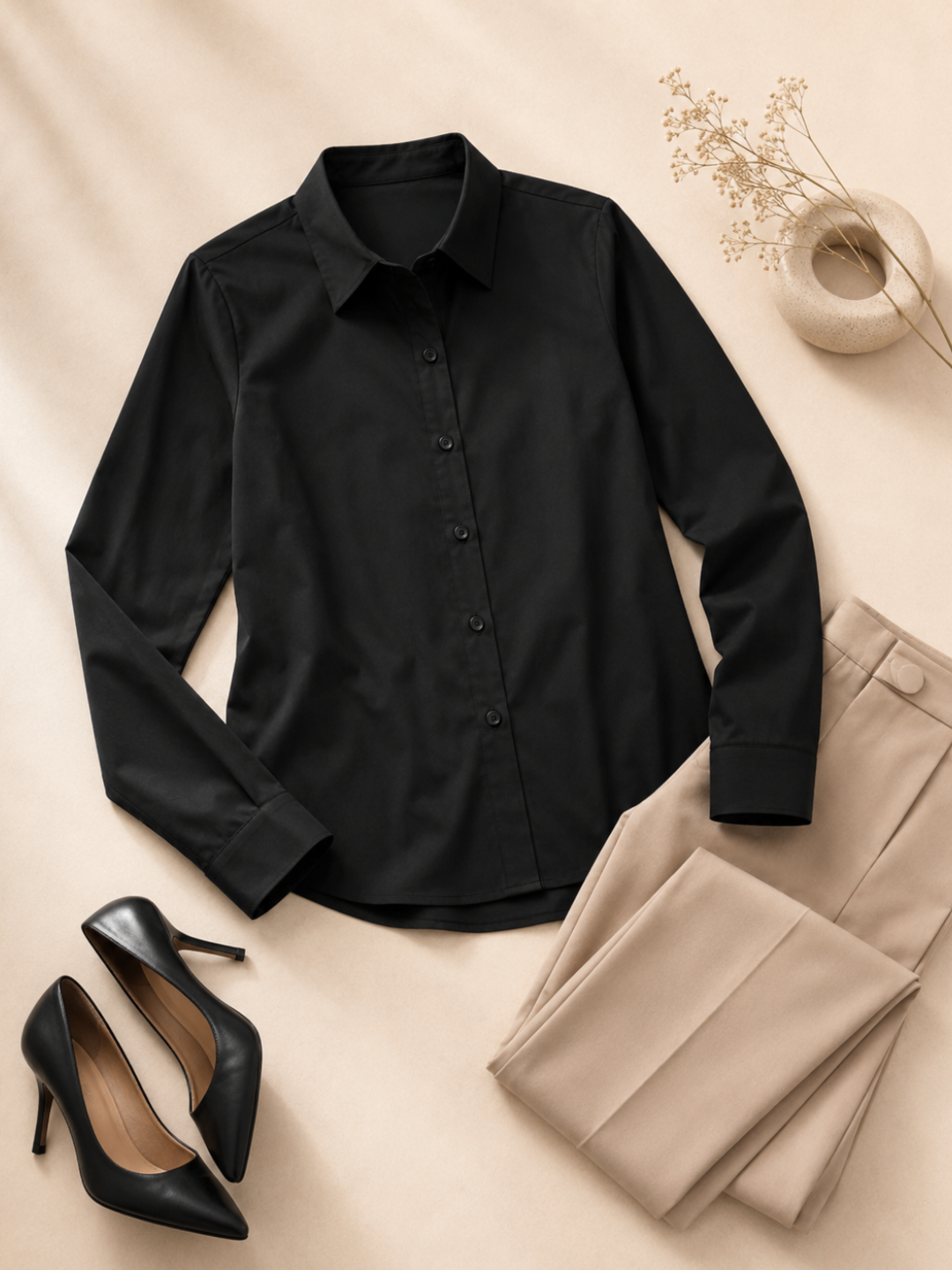 Solid Black Shirt