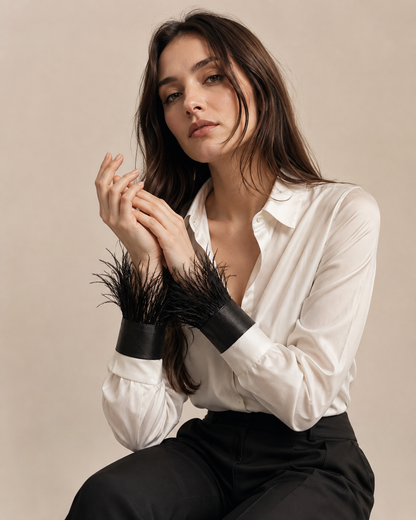 Ostrich Feather Cuffs