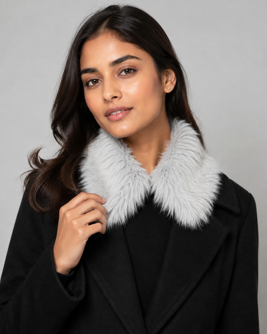Grey Furr Collar