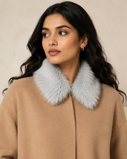 Grey Furr Collar