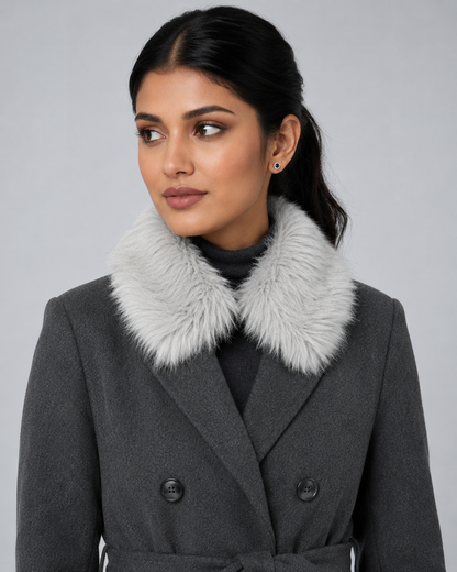 Grey Furr Collar