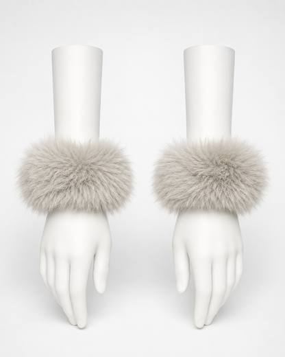 Grey Furr Cuffs
