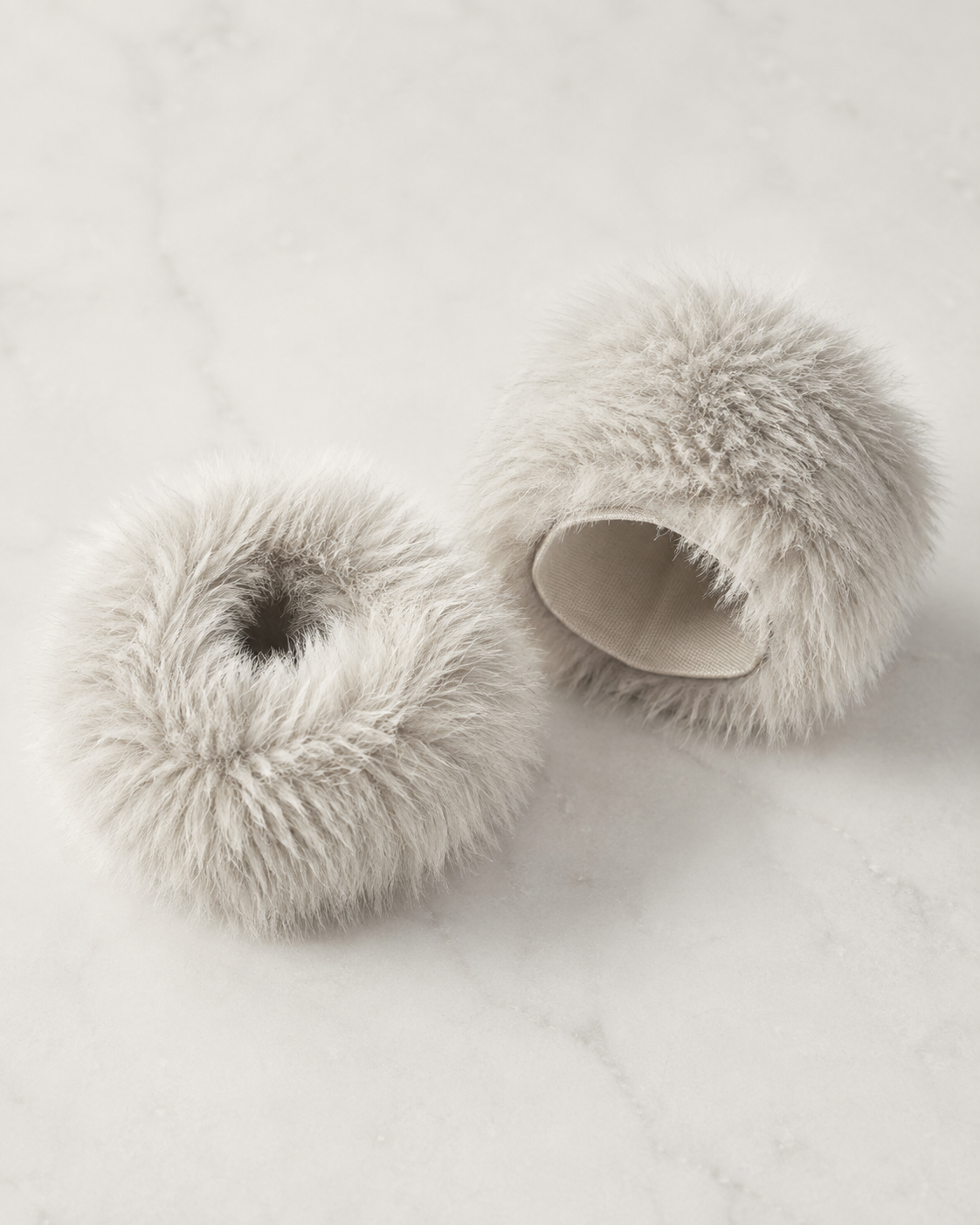 Grey Furr Cuffs