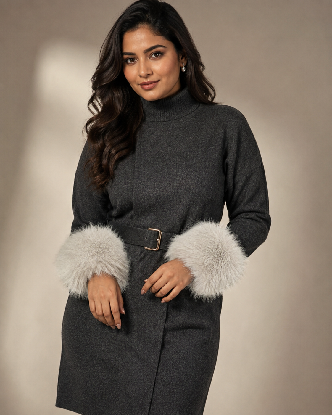 Grey Furr Cuffs