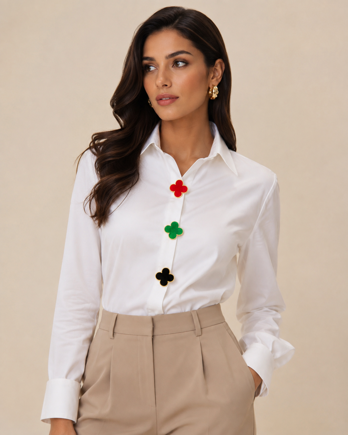 Multicolour Button Cover