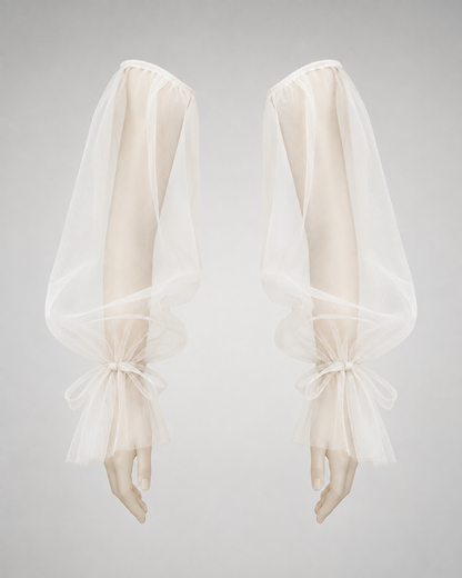Mesh Full Puff Sleeves