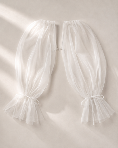 Mesh Full Puff Sleeves