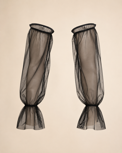 Mesh Full Puff Sleeves