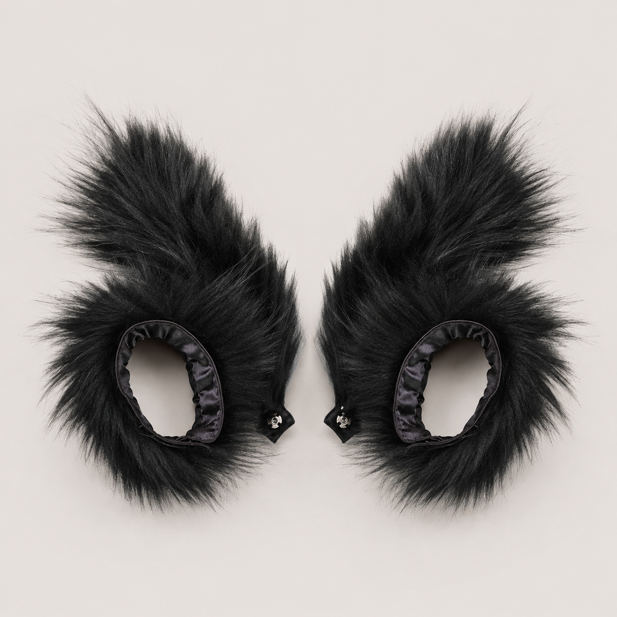 Black Furr Lace Cuffs