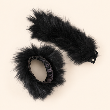 Black Furr Lace Cuffs