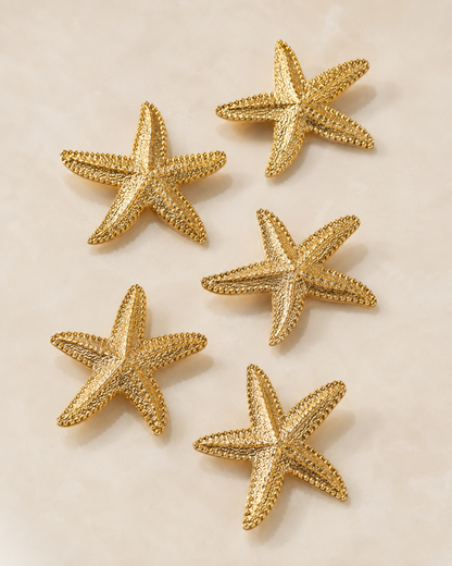 Golden star Button Cover
