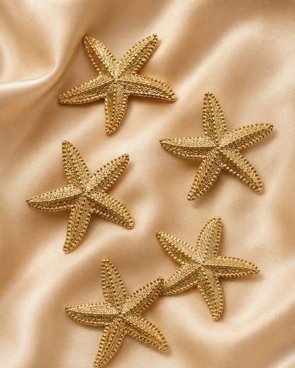 Golden star Button Cover