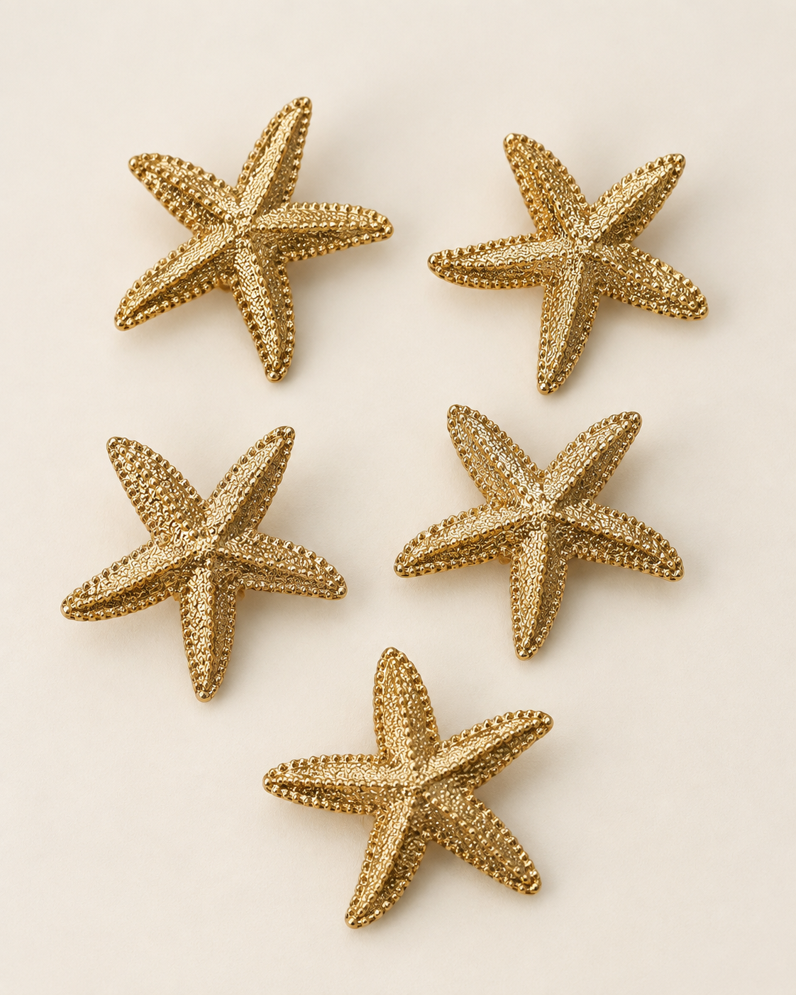 Golden star Button Cover