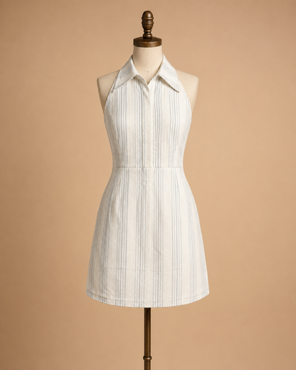 White Stripe Dress