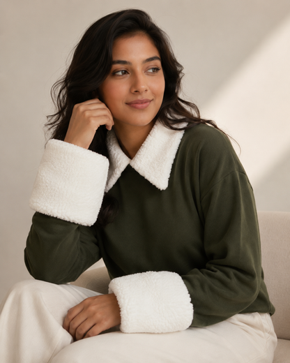 Sherpa Collar & Cuff Set