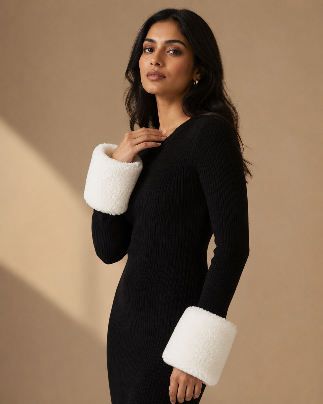 White Sherpa Cuffs