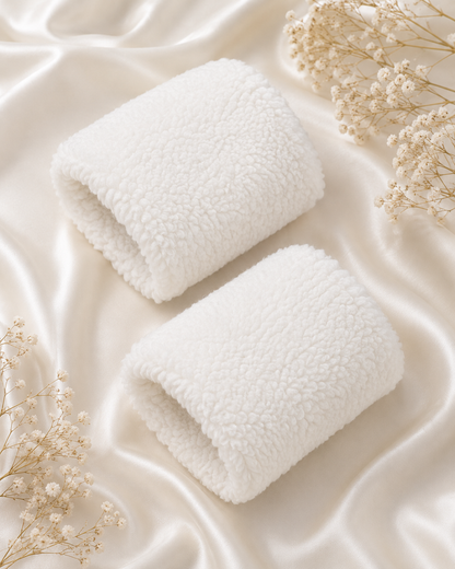 White Sherpa Cuffs