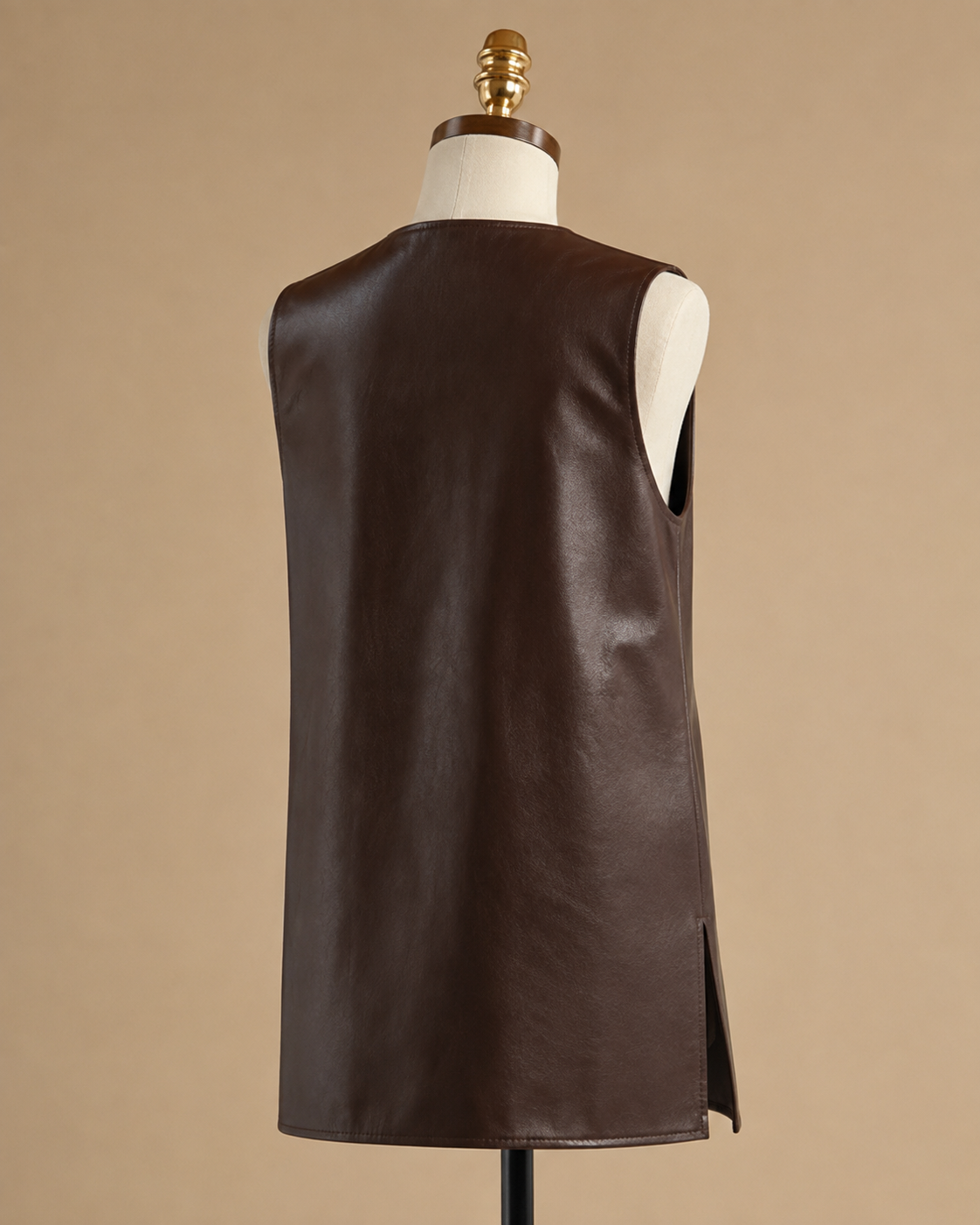 Leather One shoulder vest