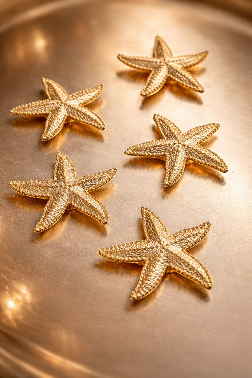Golden star Button Cover