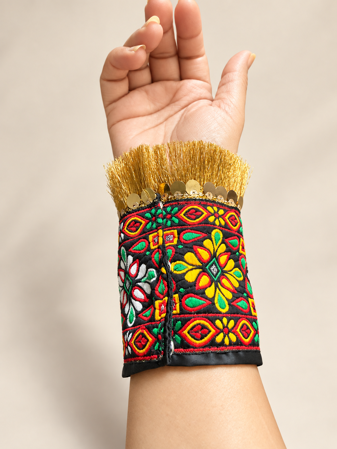 Rangrez Multicolour Festive Detachable Cuffs