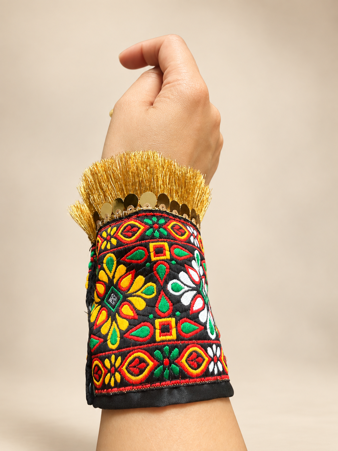 Rangrez Multicolour Festive Detachable Cuffs