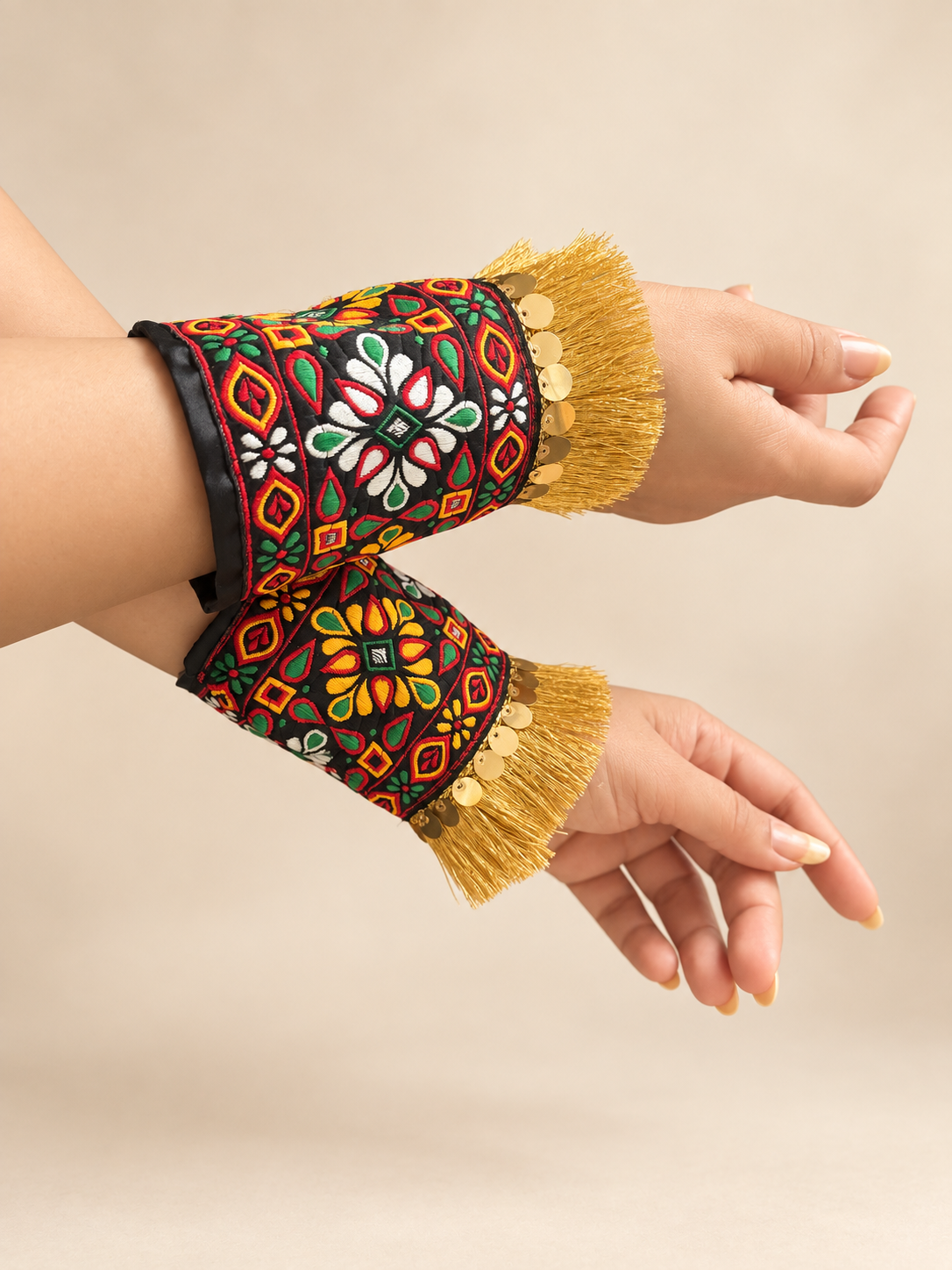 Rangrez Multicolour Festive Detachable Cuffs