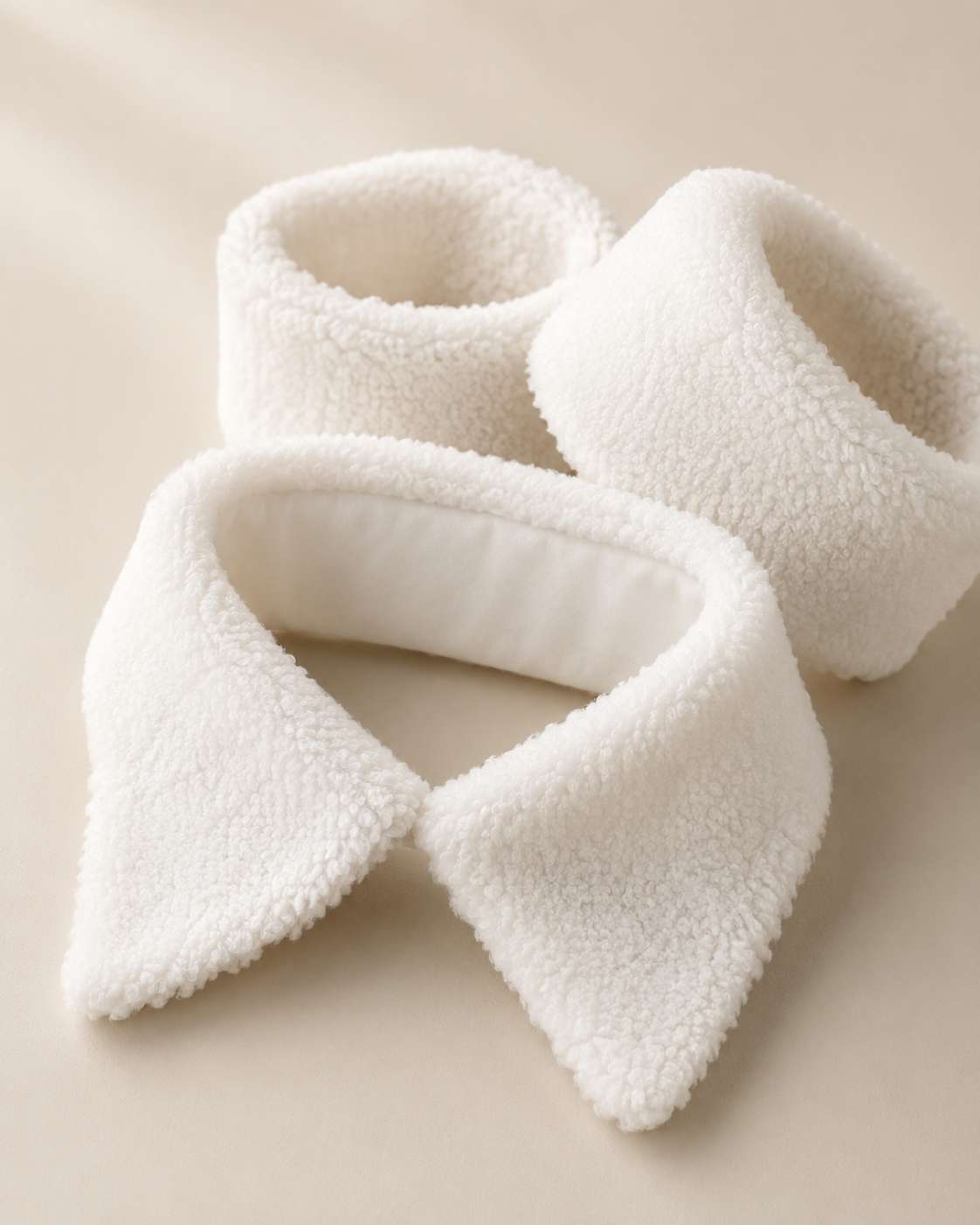 White Sherpa Collar