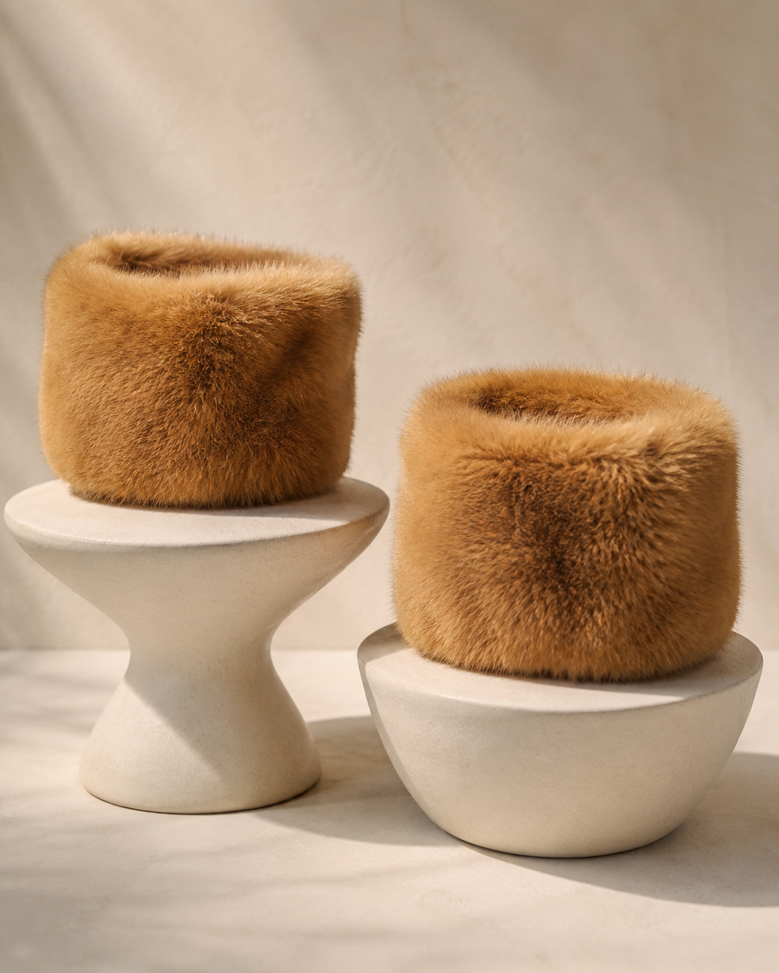 Brown Furr Cuffs