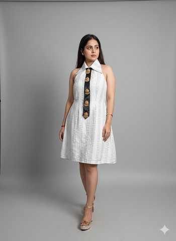 White asthetic dress