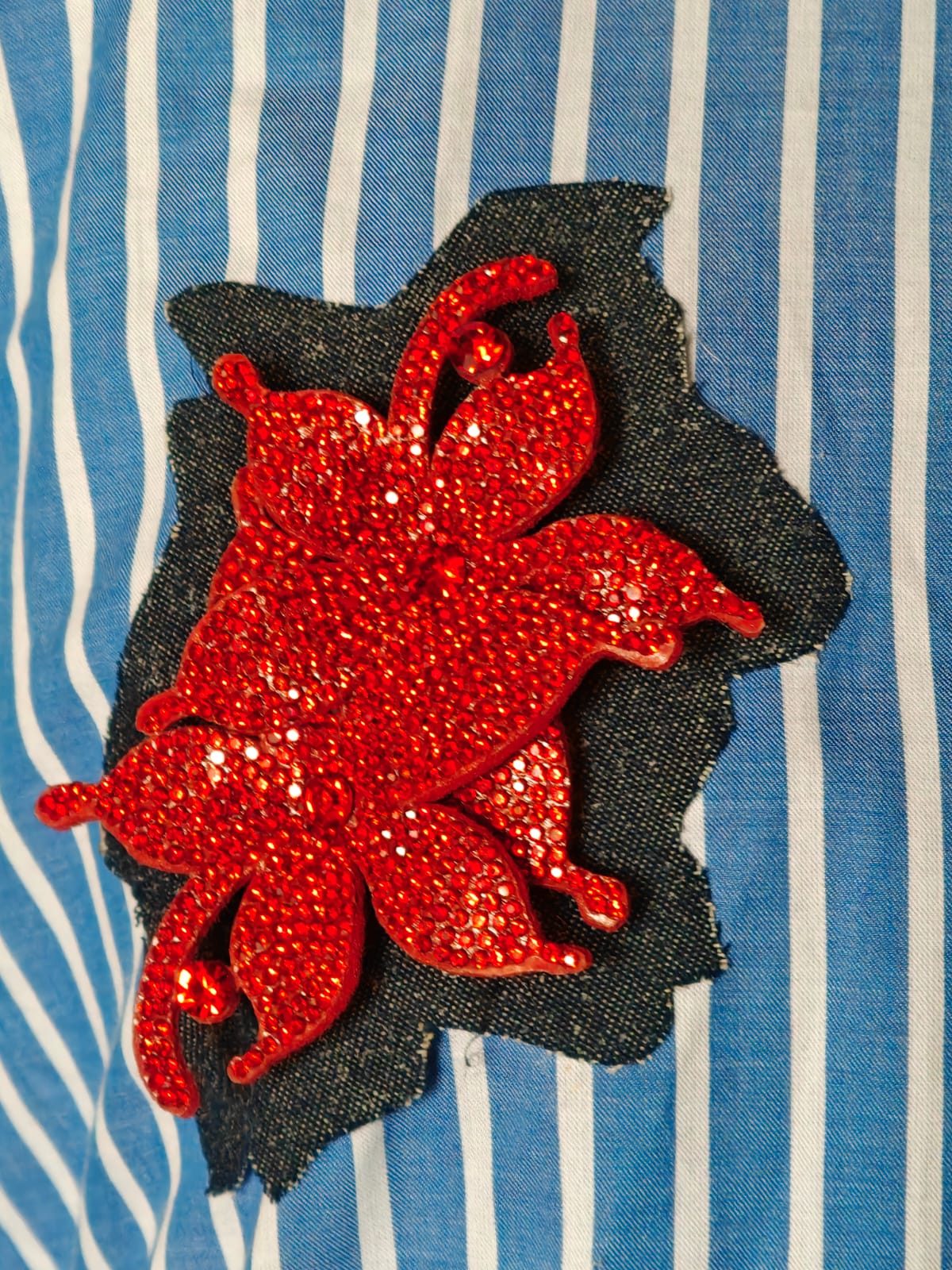 Half Striped & Half White