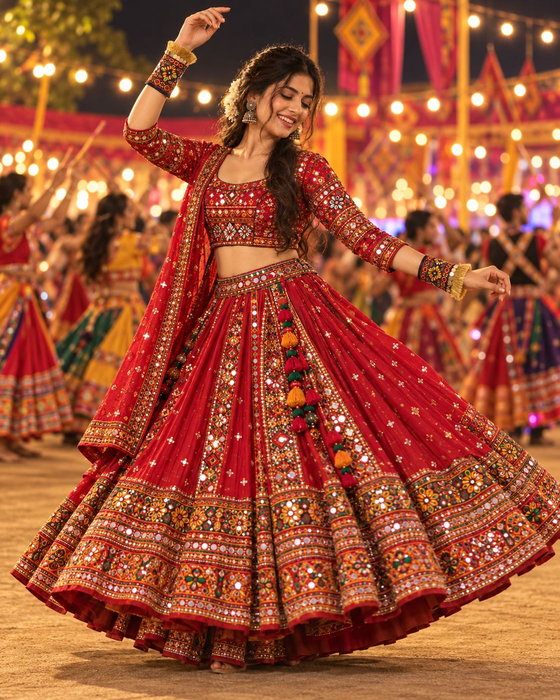 Rangrez Multicolour Festive Detachable Cuffs