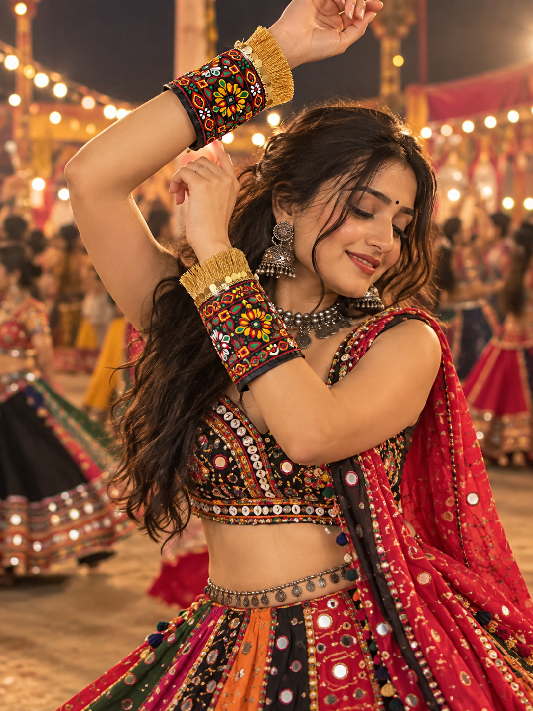 Rangrez Multicolour Festive Detachable Cuffs