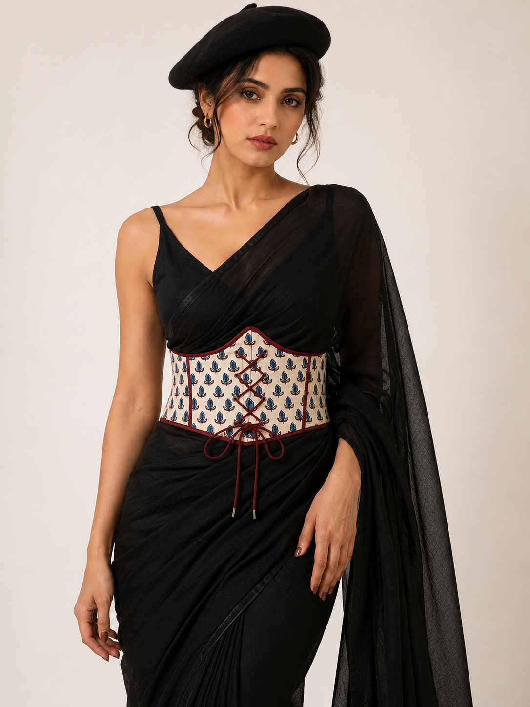 Ajrakh Print Corset Belt