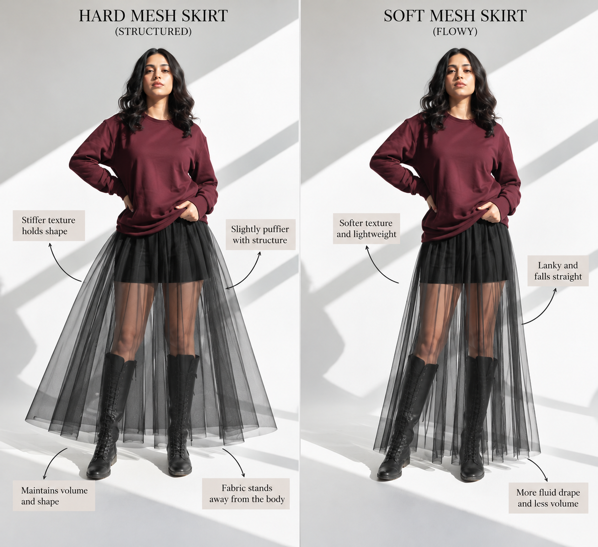 Black Net Skirt