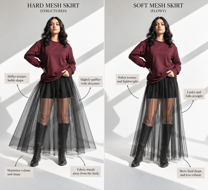 Black Net Skirt
